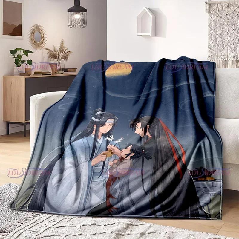 Tegneserier tegneserie Mo Dao Zu Shi Wei Wuxian Flanellteppe Sofa Jente Varmt Hjem Lan Wangji Teppe Gave Tilpass Kvinne Sengetøy