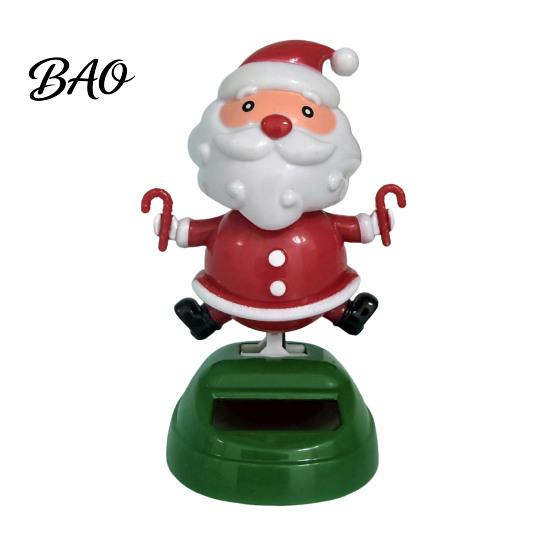 Funny Snowman Desk Decor Solar Powered Dancing Car Ornament, Creative Dashboard Christmas Cartoon Figure for Swing Figures Cars Auto Interior