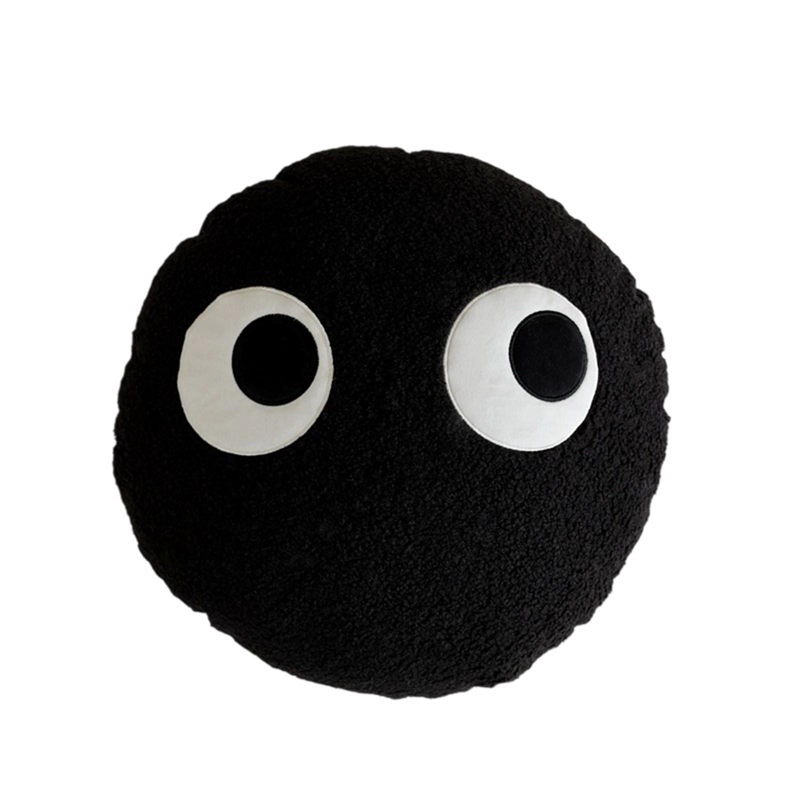 

Sofa Pillow Round Pillow Plush Core Cartoon Cute Drift Window Waist Pillow Backrest Bedhead Cushion One Size чёрный