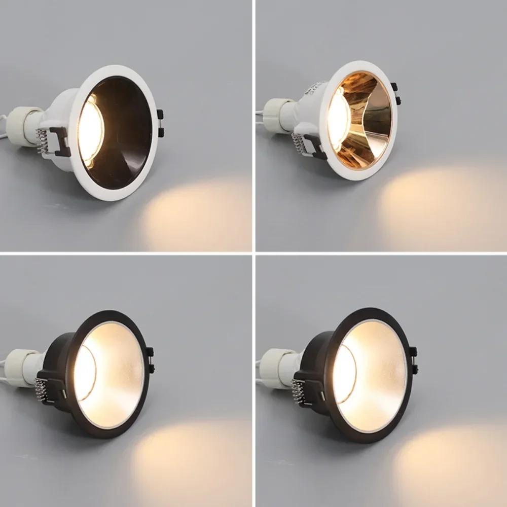 GU10 Spotlight Flush Mount Downlight Round Spotlight Ceiling Light Fixture GU10/G5.3 75mm Reflector Indoor Recessed Down Light