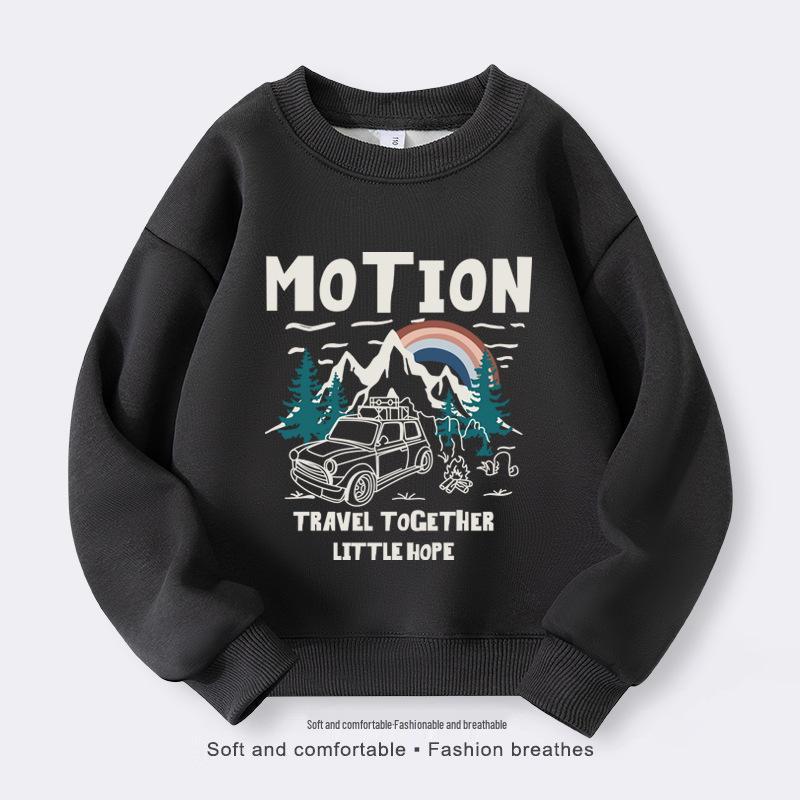 Boys' Trendy Long-Sleeve Sweatshirt for Spring & Autumn