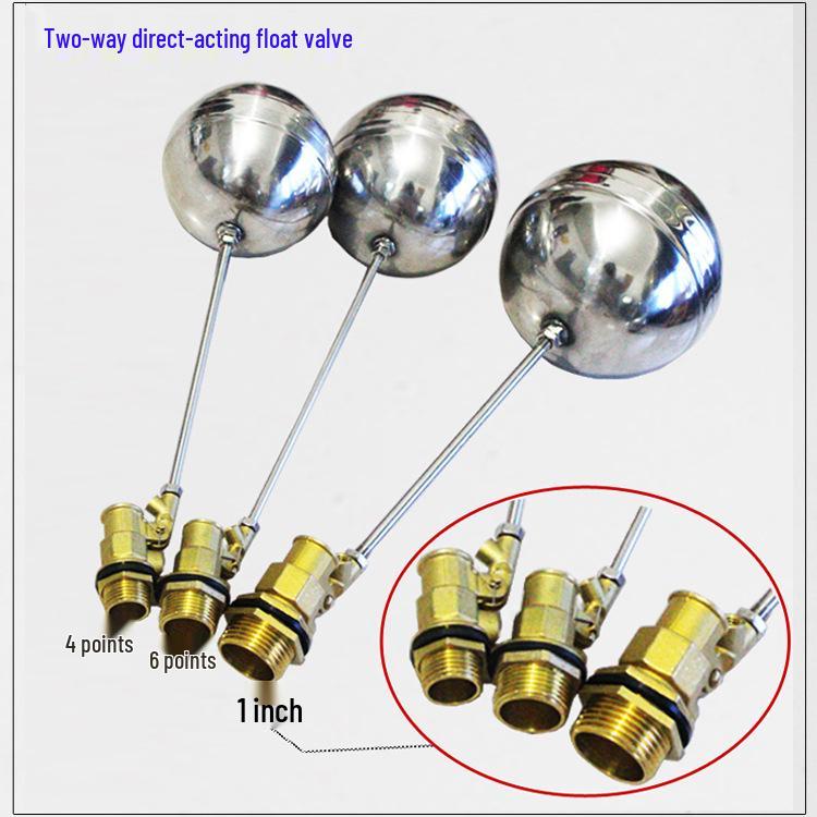 Stainless Steel Ball Valve - Thickened Brass Float DN15 Water Inlet Valve