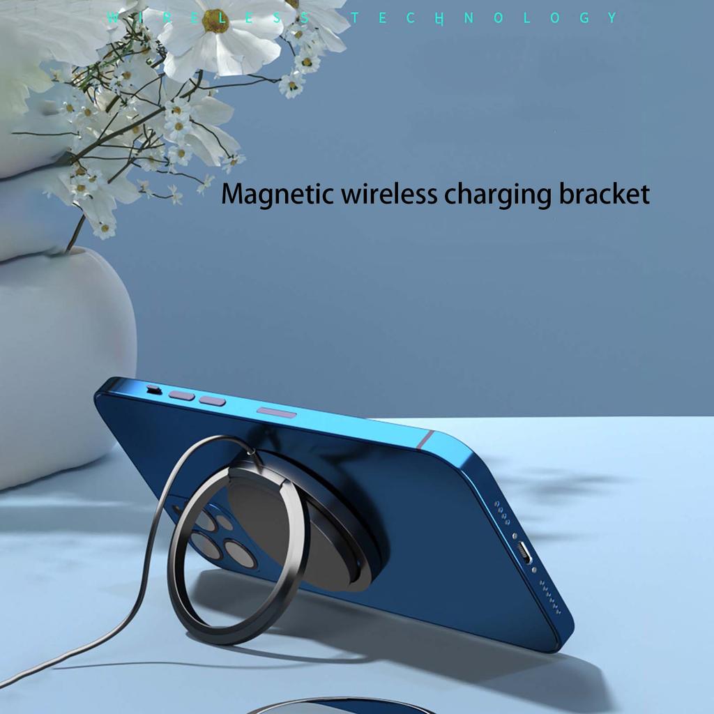 Wireless Charger With Vertical Magnetic Bracket 15W Wireless Magnetic Fast Charging