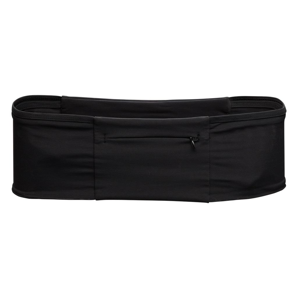 NATHAN Running Pouch Waist Pouch NS30630 Zipster Max No Slip Waistband Smartphone Compatible Zip Pocket Black S Walking Jogging Strolling Trail