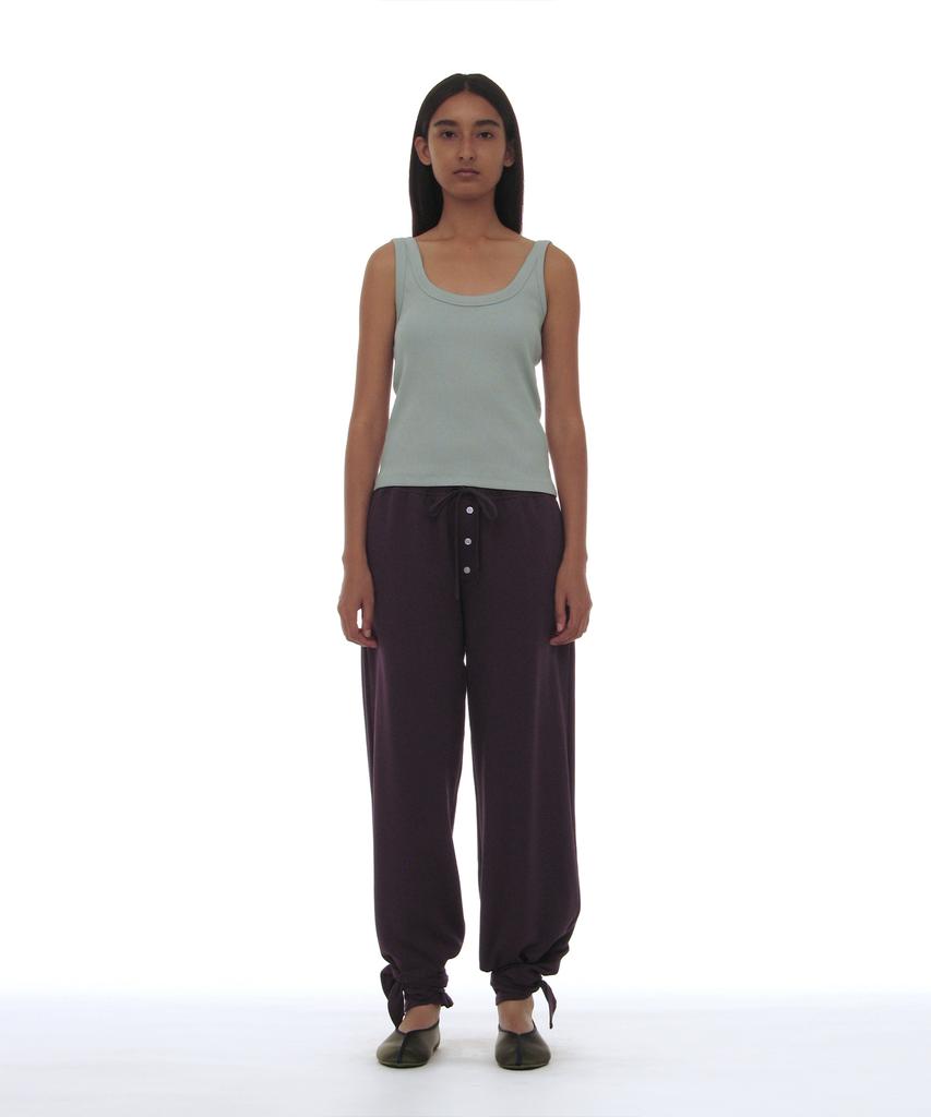 PARTIMENTO WOMEN Pwc Tie-Up Hem Jersey Trousers_Midnight Plum
