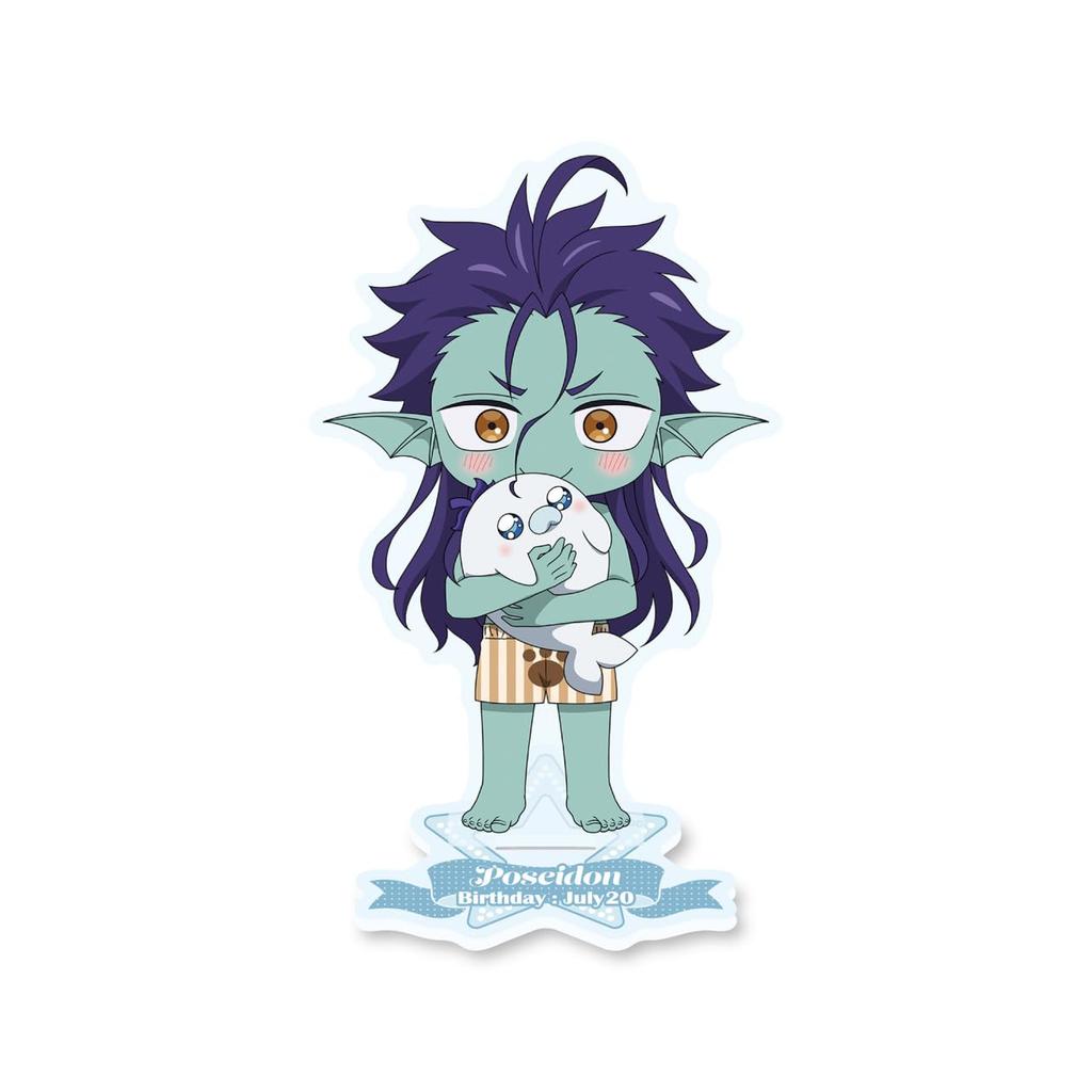 Otaome w Zamku Demona 202307 Mały Akrylowy Stojak Posejdona