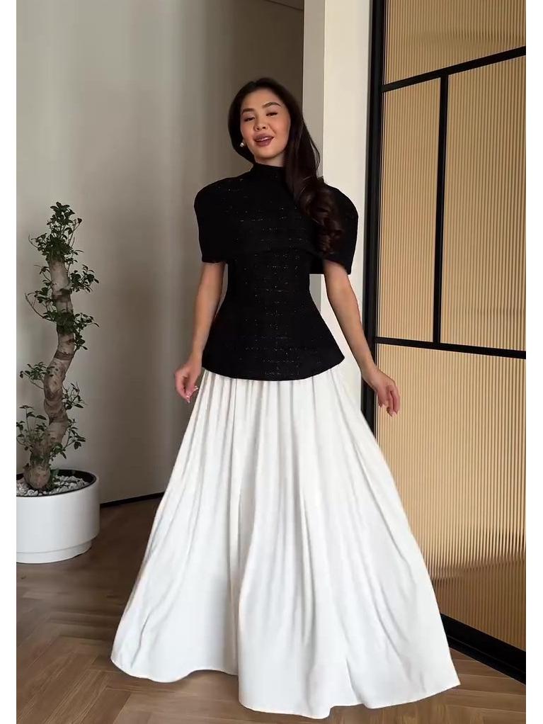 Elegant Light Luxury Long Sleeve Autumn Evening Gown 2025