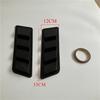 1Pair Glossy Black  Air Flow Intake Hood Scoop Vent Cover Universal Car Styling