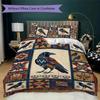 Crow Pattern Bedding uilt Set uilt Cover Pillowcase Home Decoration Birthday Gift (1 * duvet cover + 2 * pillowcase  without core)47