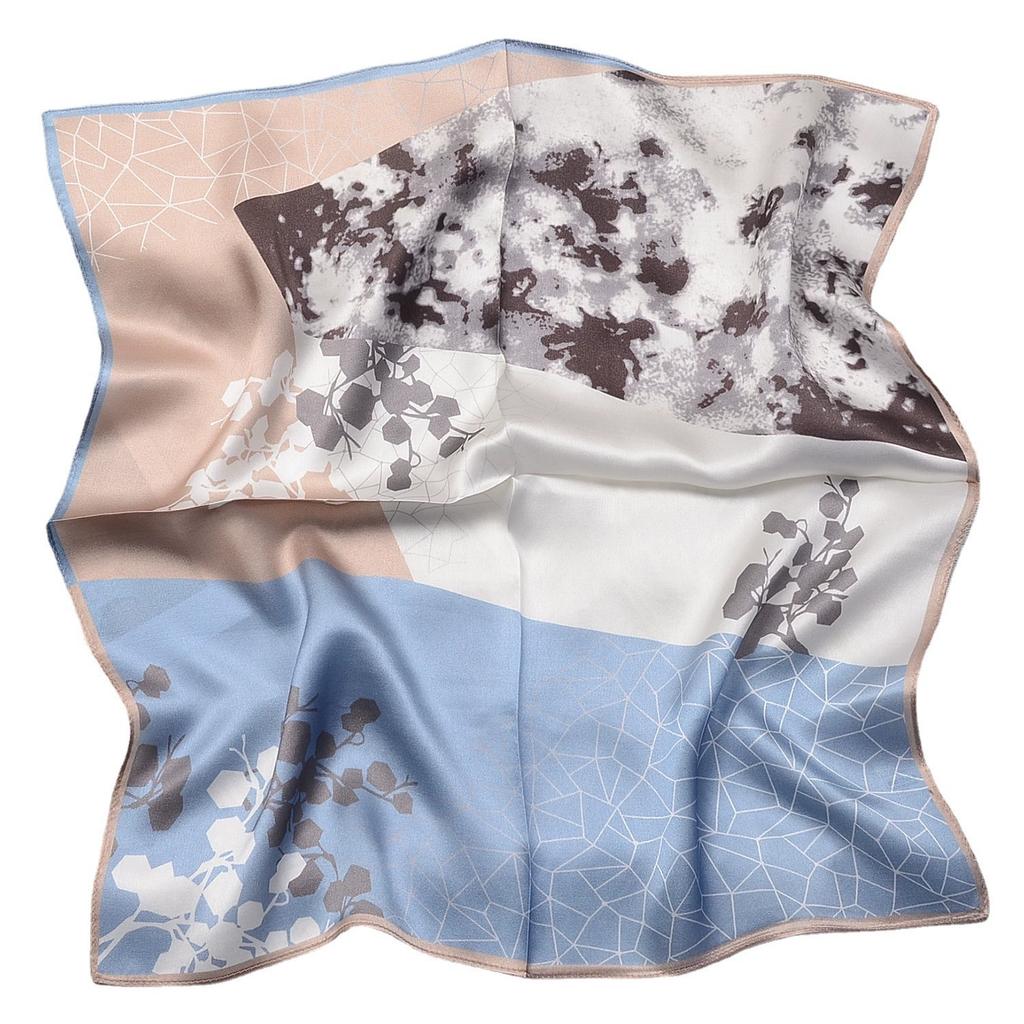 53Cm 100% Mulberry Silk Silk Scarf Women'S Trendy Printedkerchief Fashionable And Versatile Clothes Bags And Accessories Scarf