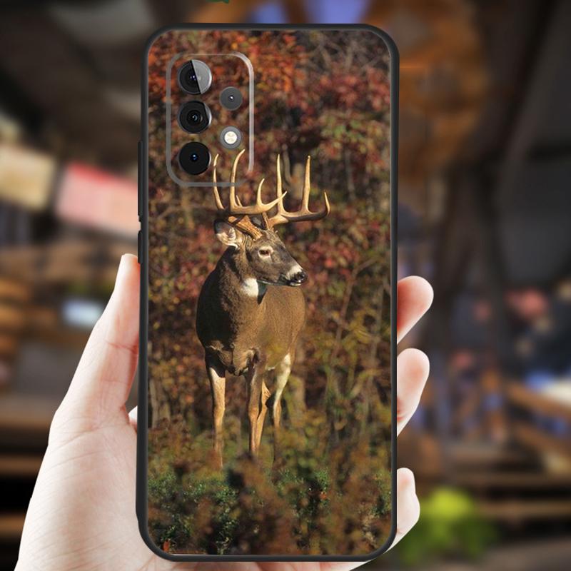 Deer Hunting Camo Case For Samsung Galaxy A15 A35 A55 A53 A33 A13 A36 A56 A26 A16 A22 A32 A52 A54 A34 A05 A06