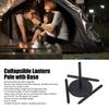 Camping Lantern Stand Collapsible 4 Sections Camping Lamp Pole with Base Aluminum Alloy Light Bracket for Outdoor Picnic