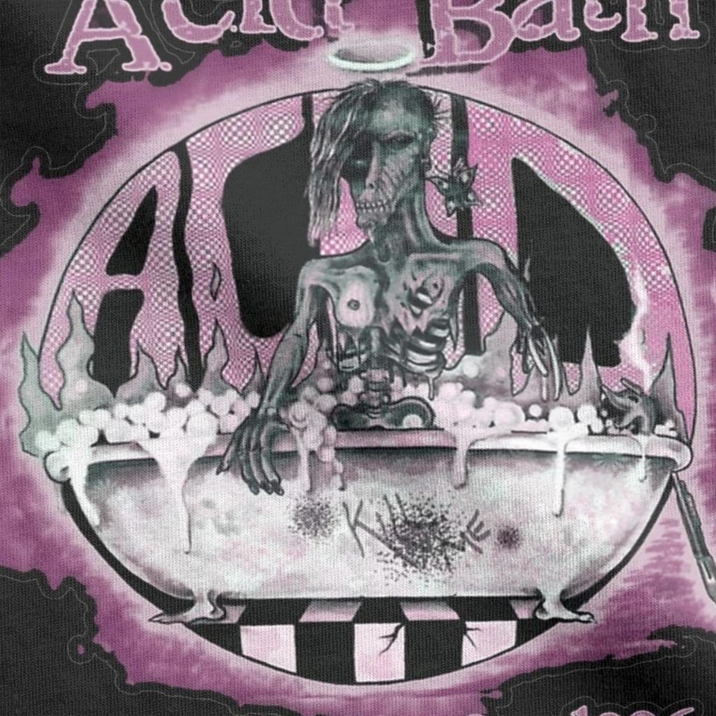 Lustiges The Acid Bath T-Shirt für Herren Rundhals Baumwoll-T-Shirts Kurzarm-Tees Geschenkidee Kleidung