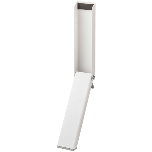 Yamazaki Magnetic Folding Door Stopper, White, Approx. W4.5 x D9.5 x H28cm, Smart, Easy Installation for Entrances, Product Number 2486