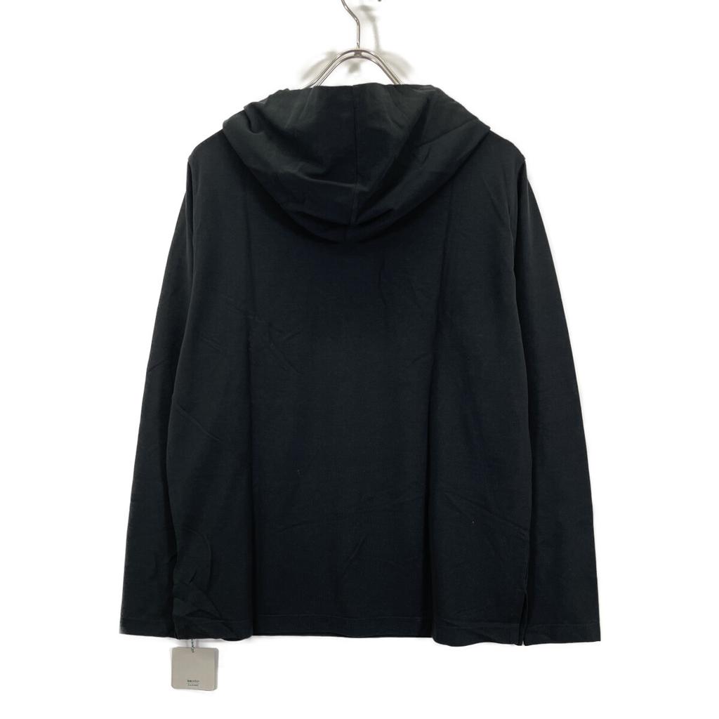 ZANONE 81M003 Z0380 Schwarzer Eisbaumwoll-Pullover Parka Tops 48 schwarzGebraucht