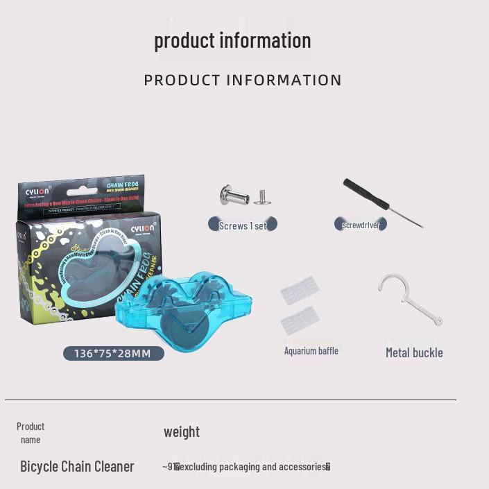 Sailun Bicycle Chain Washer Cleaner for Mountain & Road Bikes