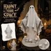1 Stück Halloween Harz Geist Statue Schreibtischfigur 10cm Halloween Dekoration Geisterskulptur für Innen Tischdekoration