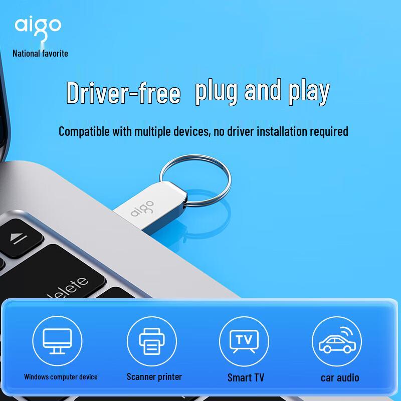 

Aigo U268 8GB USB 2.0 Metal Flash Drive