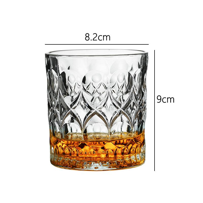 

330ml/360ml Exquisite Wine Glass Elegant Whiskey Glass Bar Transparent Foreign Wine Glass Personalized Drinkware Lemon Water Cup 1pcs