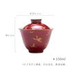 150ml Lang-kiln Red Hot Stamping Gaiwan Japanese Tea Tureen Tea Bowl With Lid Kit Tea Making Cover Bowl Tea Ceremony Decoration
