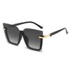 New personalized trend fashion sunglasses women's high-end sense UV-proof glasses frameless multi-color marine sunglasses