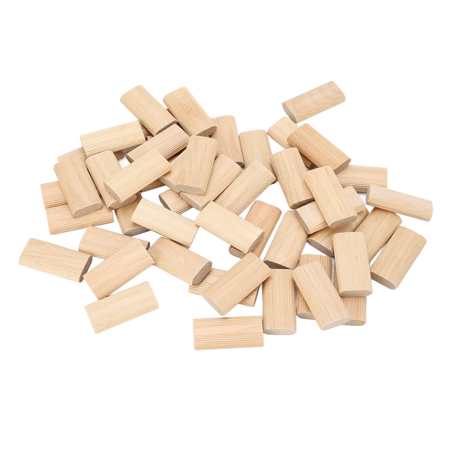 

50 шт. деревянных шкантов 10x50 мм из цельного бука, вставной блок для соединения мебели в деревообработке