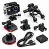 Caméra Sport 4K 30FPS WiFi Grand Angle 170° avec Stabilisation – Caméra 16MP Étanche 30 m Accessoires Sport et Aventure