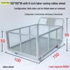 Silent Cage Trolley with Fence for Warehouse and Supermarket Logistics