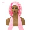 Large Satin Night Sleep Cap Hair Bonnet Hat Head Cover Wide Band Adjust Elastic