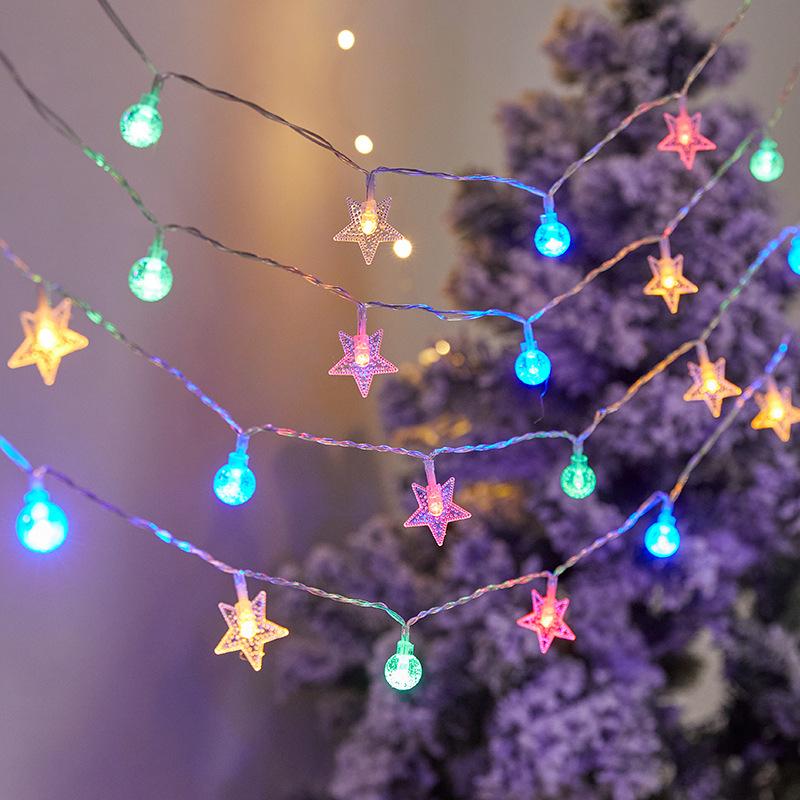 

Гирлянды для гирлянд в виде снежинки 1,5-6 м, шара в виде звезды, елки, лося, для свадебной вечеринки, новогоднего декора 1.5M - 4.92FT-10LED