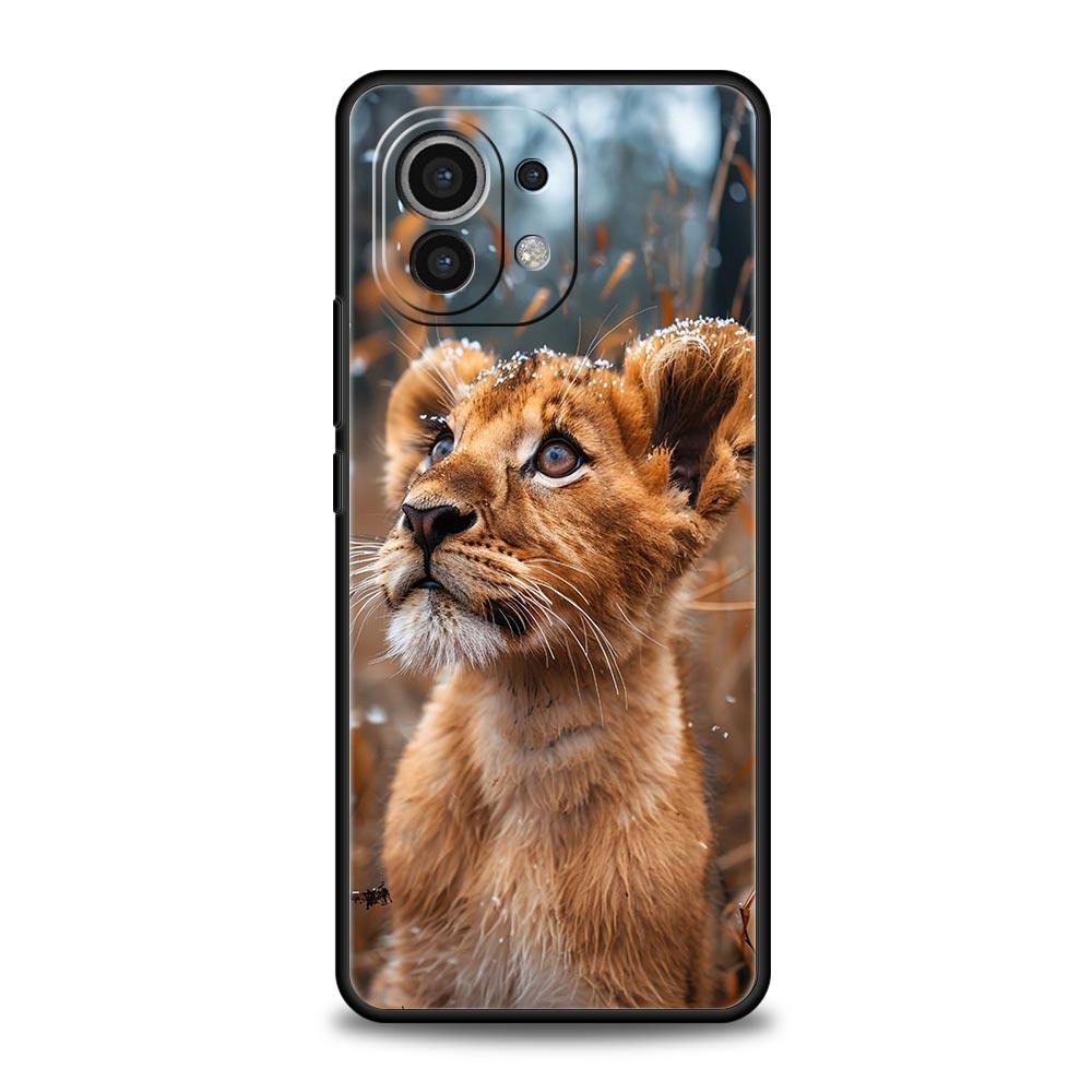 

Phone Case For Xiaomi Mi 15 14 14T 13T 12T Pro 12 13 11 Lite 5G 11T X6 X5 Pro Soft TPU Cover Lion Alpha Male Cub For Poco X5