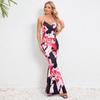 Women Floral Beach Vacation Bodycon Streetwear Maxi Dress Summer Clothes Fishtail Skirt
