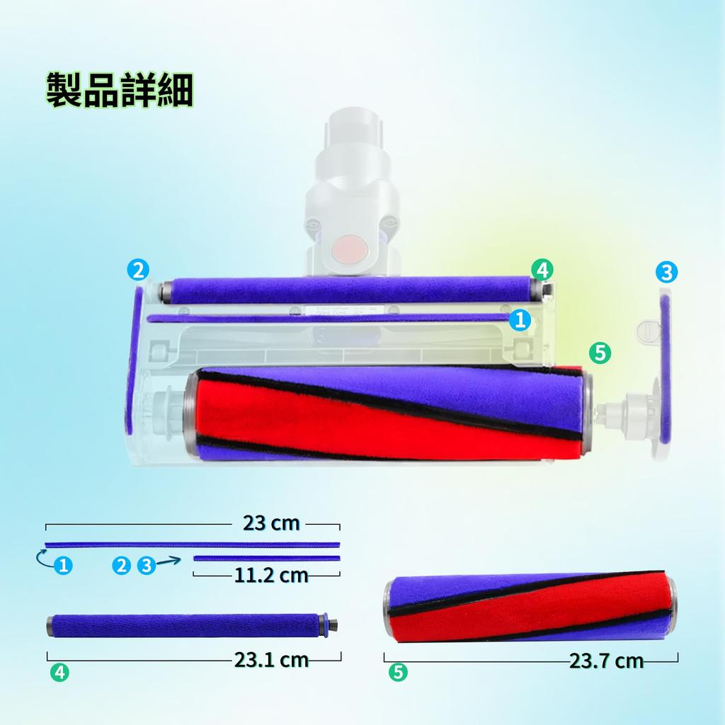 Dyson vacuum cleaner parts cleaning compatible with Dyson V11 soft roller cleaning Dyson vacuum cleaner replacement 1 1 cleaning brush included kit,