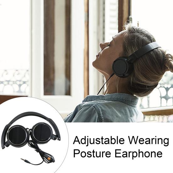 Gaming Wired Headset Rotatable Ergonomic Design Heavy Bass Comfortable To Wear Universal HiFi