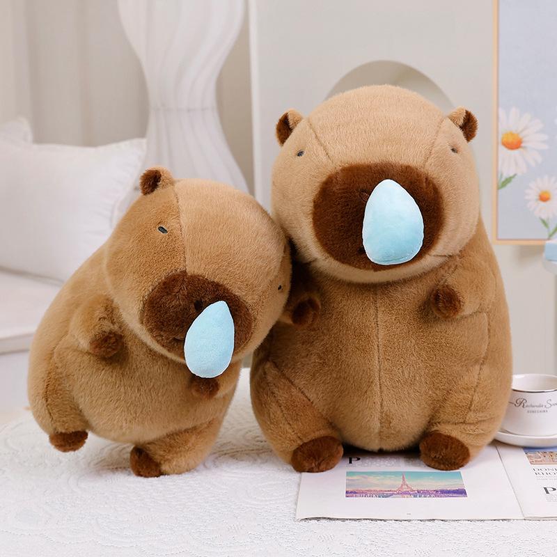 Pulling and Snot-sucking Bubble Style Kapibala Doll Capybara Doll Plush Toy Pillow Doll