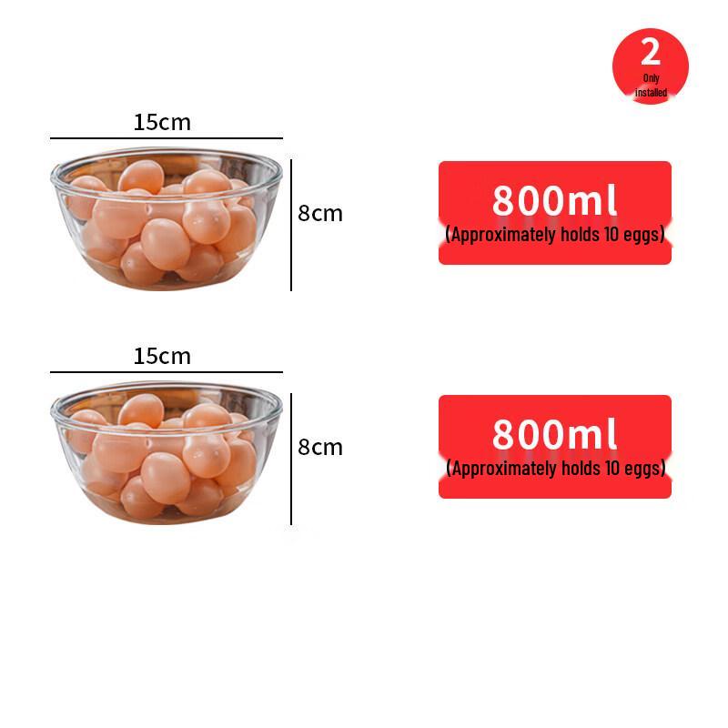 

ZISIZ Transparent Glass Bowl