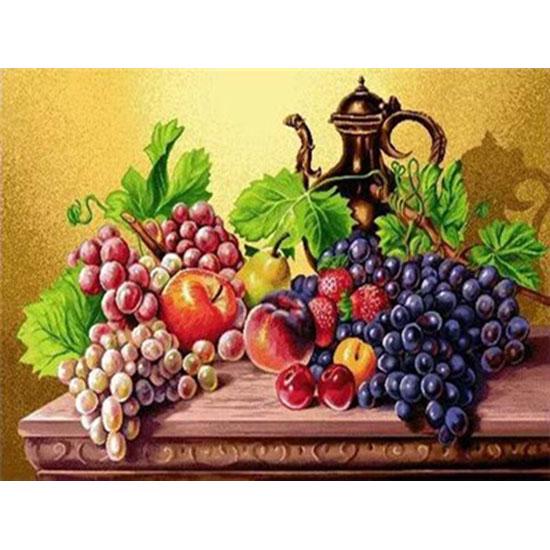 

HUACAN 5D Алмазная вышивка Фрукты Рукоделие Квадратная вышивка крестиком Алмазная картина Декор 45*60 cm