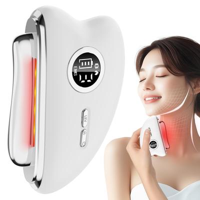 Fuoxio Elektrisches Gua Sha ein beliebter Gesichtsmassager von Bietet EMS und LED 3 einstellbare Stufen für und Ganzkörper und Perfekt für Geschäft und A