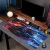 Demon Slayer Print Mouse Pad, Anti‑Slip Desktop Keyboard Mat, for PC Laptop Gaming Working Daily Use, Cool Festival Surprise Gift