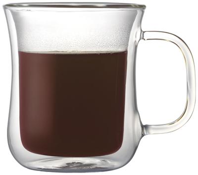 Iwaki Heat Resistant Glass Double Wall Glass Mug Air Glass 230ml K425 Clear