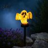 Solar Garden Lights Dusk To Dawn Halloween Pumpkin Light Ghost Pathway Yard Stake Long Lasting Lighting Lamp Waterproof Outdoor Decor Light