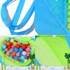 Outdoor Große Kapazität Faltbare Tragbare Strand-Netztasche Kinder Strandspielzeug Kleidung Reise Verschiedenes Aufbewahrungstasche Organizer