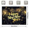 1Pcs Winter Fireworks New Year Celebration Decoration Background Holiday Backdrop Decorations For Photo Studio Photo Booth Party
