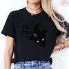 Halloween Cats Graphic Y2k Tops Women T-Shirt Casual Ulzzang Harajuku Streetwear Aesthetic Female Clothing Short Sleeve Tees