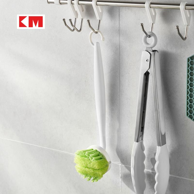 Cleaning Nonstick Cookware Brush With Pp Material And Long Handle Design