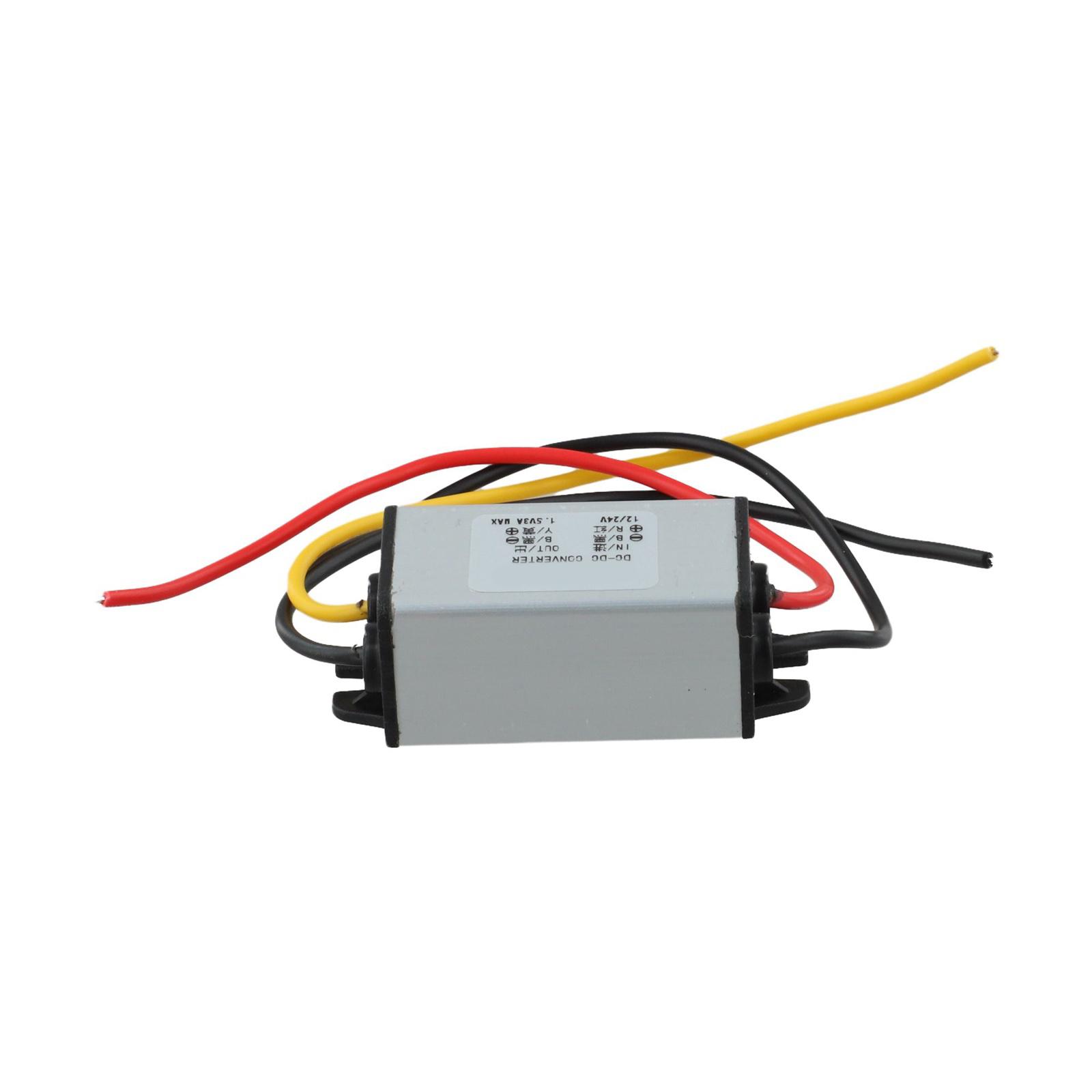 

12v To 1.5v Step Down Efficient Power Supply Cable Length 13cm DC To DC Converter 90 Conversion Efficiency Aluminum Shell China Mainland