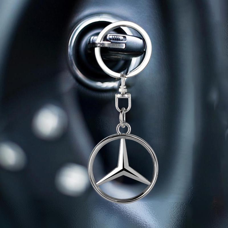 1Pcs 3D Metal Car Keychain Keyring Key Holder Couple Gifts Pendant For Mercedes-Benz V177 W247 W176 W177 W207 W203 W204 GLA GLC X253 GLK GLA Class