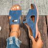 Pegged-toe and Pointed-toe Fashion Sandals for Women, New Large-size Roman Women's Slippers, Outdoor Thick-soled Beach Slippers