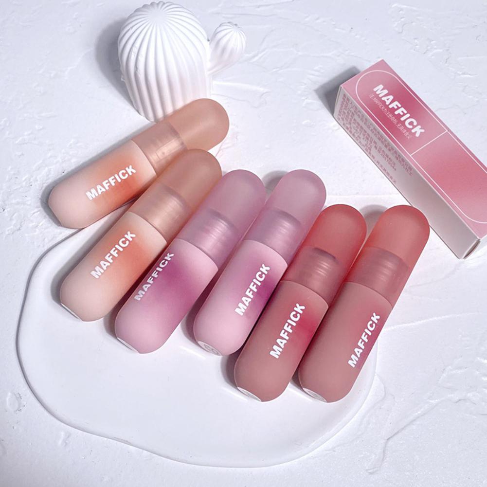 Matte Liquid Lipstick Velvet Nude Red Lipgloss Langanhaltender Antihaft-Cup Lip Mud Tint Cream Makeup Cosmetics