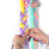 Ins Weave Rainbow Horse Hair Clips Holder Princess Girl Hairpin Hairband Storage Pendant Jewelry Wall Decor